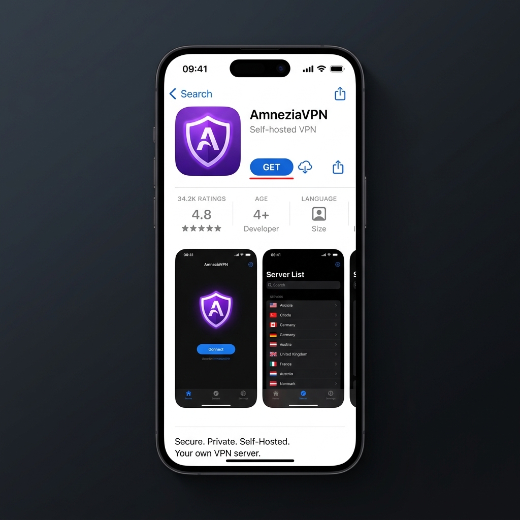 تطبيق AmneziaVPN في متجر التطبيقات